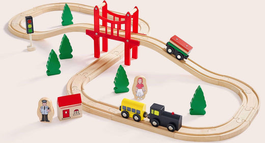 Deluxe Wooden Train Set