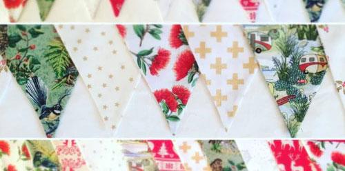 Fabric Christmas Bunting