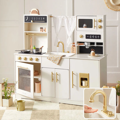 Tiny Land® Iconic Aqua Kitchen with Real-Flow Water System - Cream