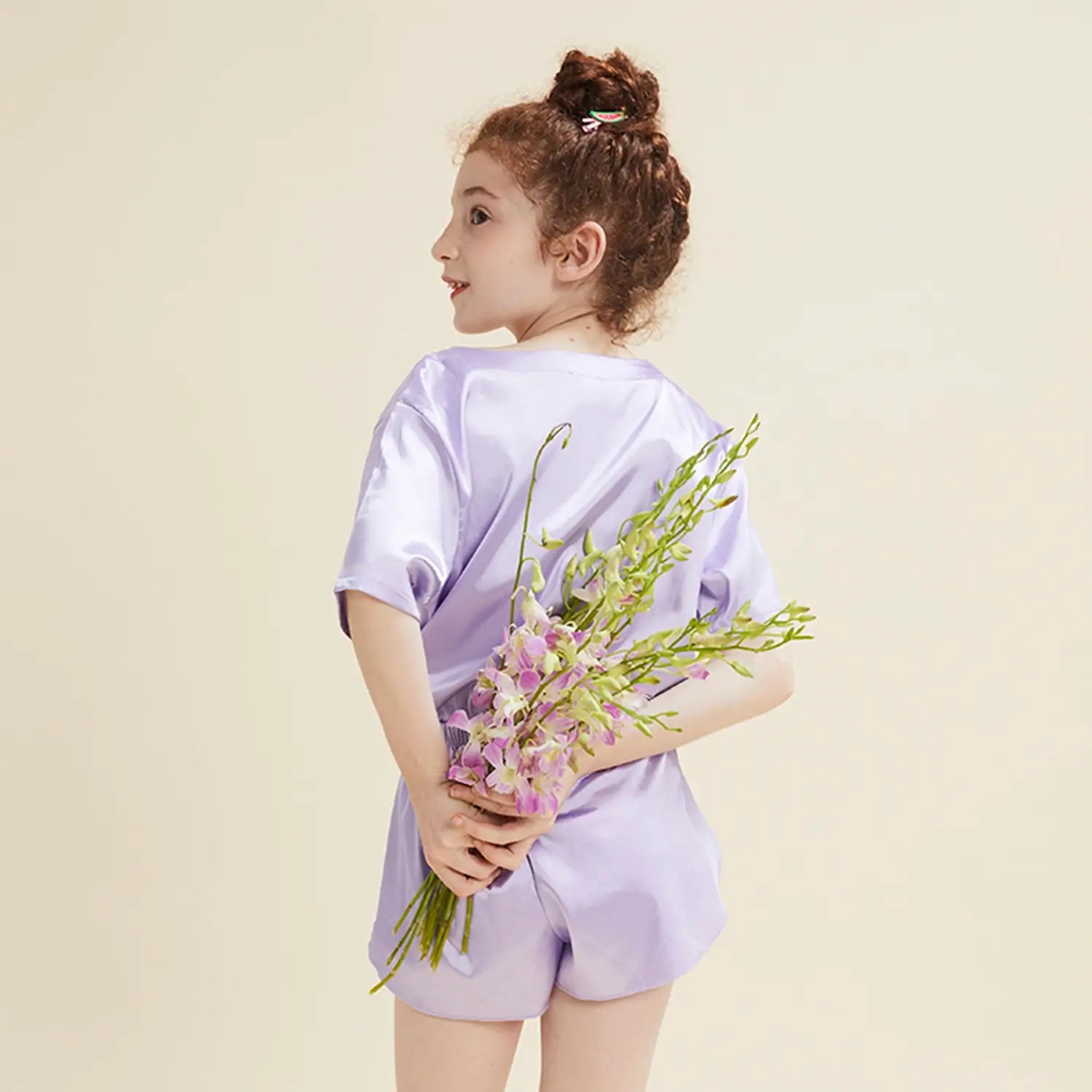 Girls Pajama Sets-Purple