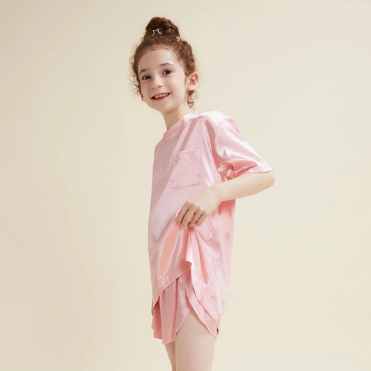 Girls Pajama Sets-Pink