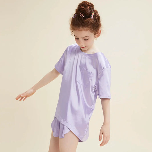 Girls Pajama Sets-Purple