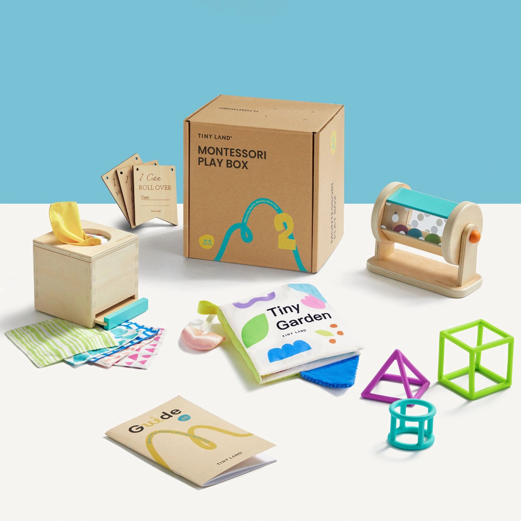 Tiny Land® Montessori Toys Set for Newborns ( 4-6 month )