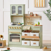 wooden montessori play kitchen