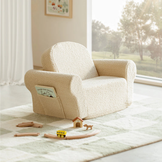 Tiny Land® Afternoon Couch —— White Kids Chair