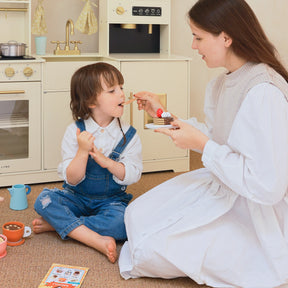 Tiny Land® Wooden Kids Play Coffee Maker Set