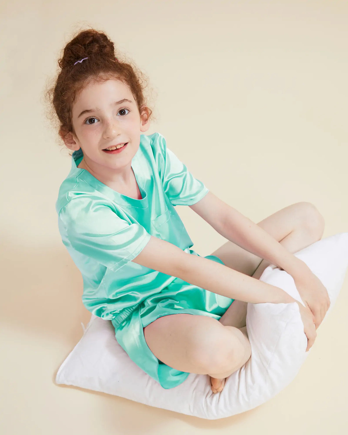 Girls Pajama Sets-Mint Green