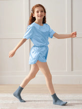 Girls Pajama Sets Short Pants - Airy Blue