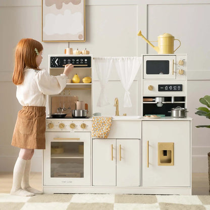 Tiny Land® Iconic Aqua Kitchen with Real-Flow Water System - Cream