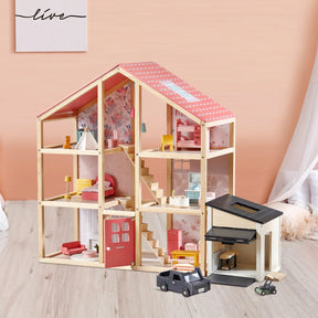 Tiny Land® Wooden Dollhouse - Garage