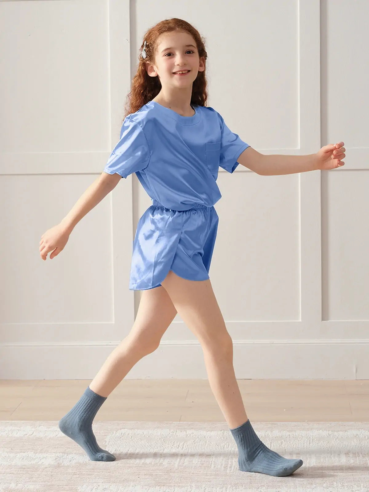 Girls Pajama Sets-Deep Ocean Blue