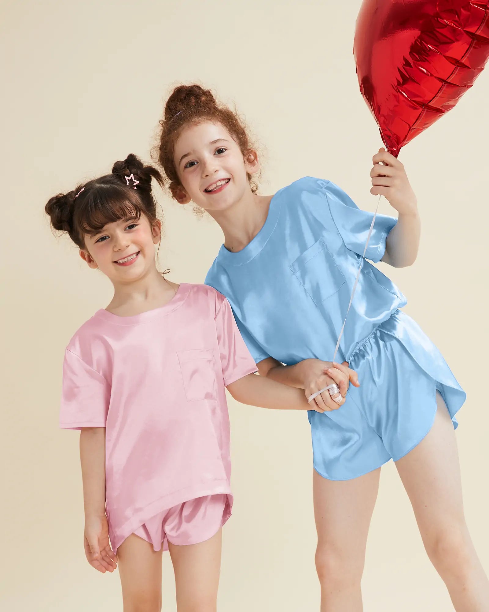 Girls Pajama Sets-Blush Pink