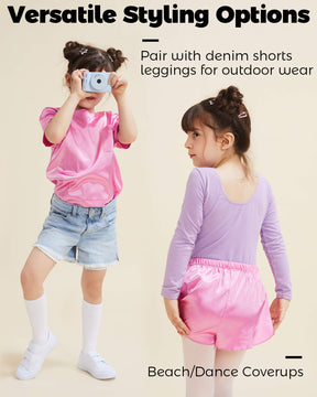 Girls Pajama Sets-Rose Red