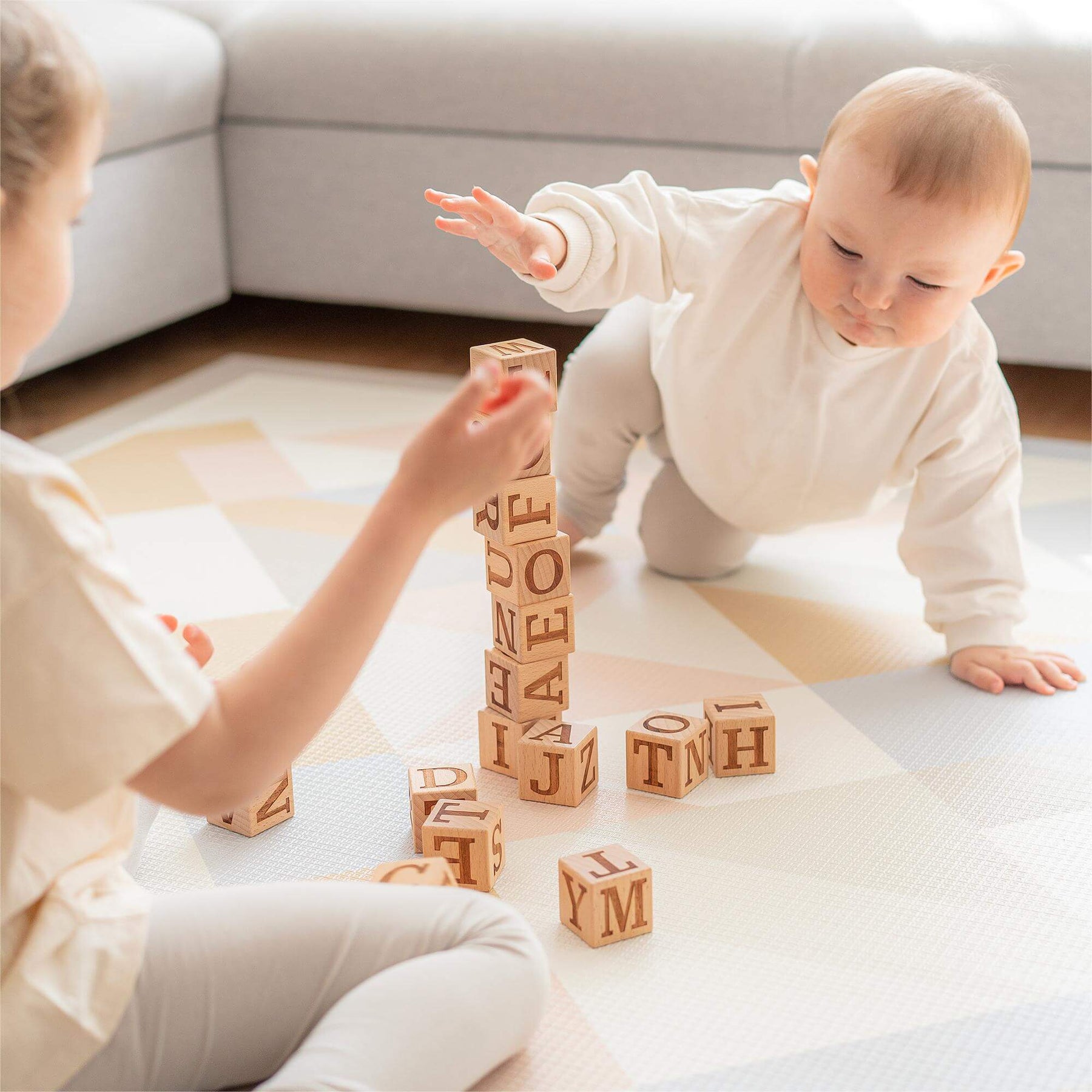 Tiny Land® Wooden Alphabet Blocks