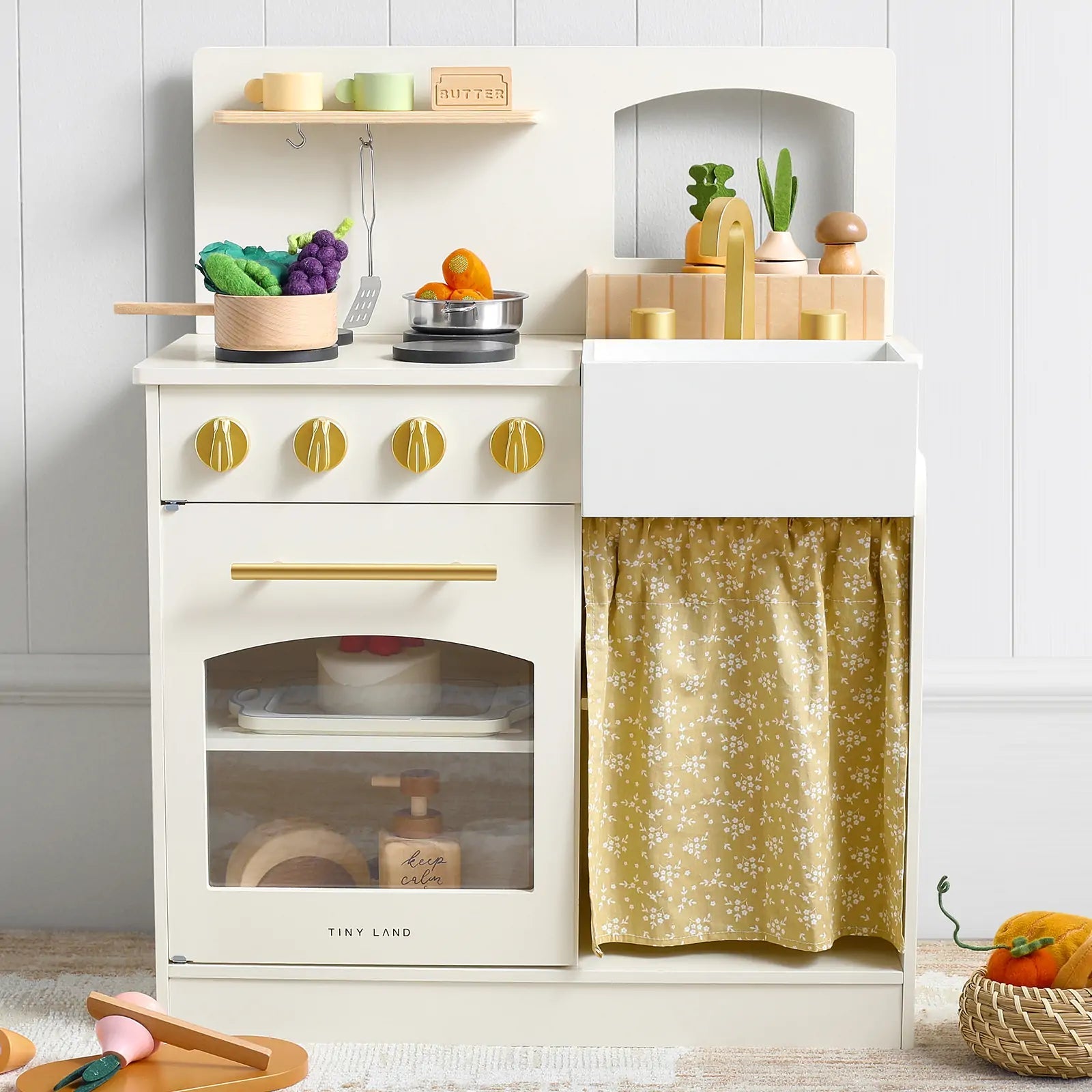 Tiny Land® Honey Kitchenette - Little Chef's First Kitchen