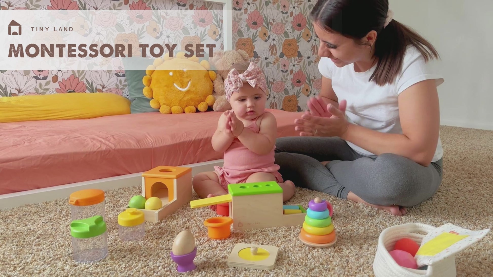 Tiny Land® Montessori Toys Set for Infants (10-12 month)
