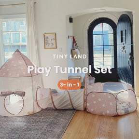 Tiny Land® Compact Adventure 3-in-1 Play Tunnel With no Balls