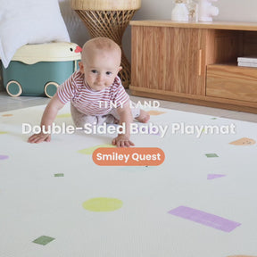 Tiny Land® Double-Sided Baby Playmat Smiley Quest