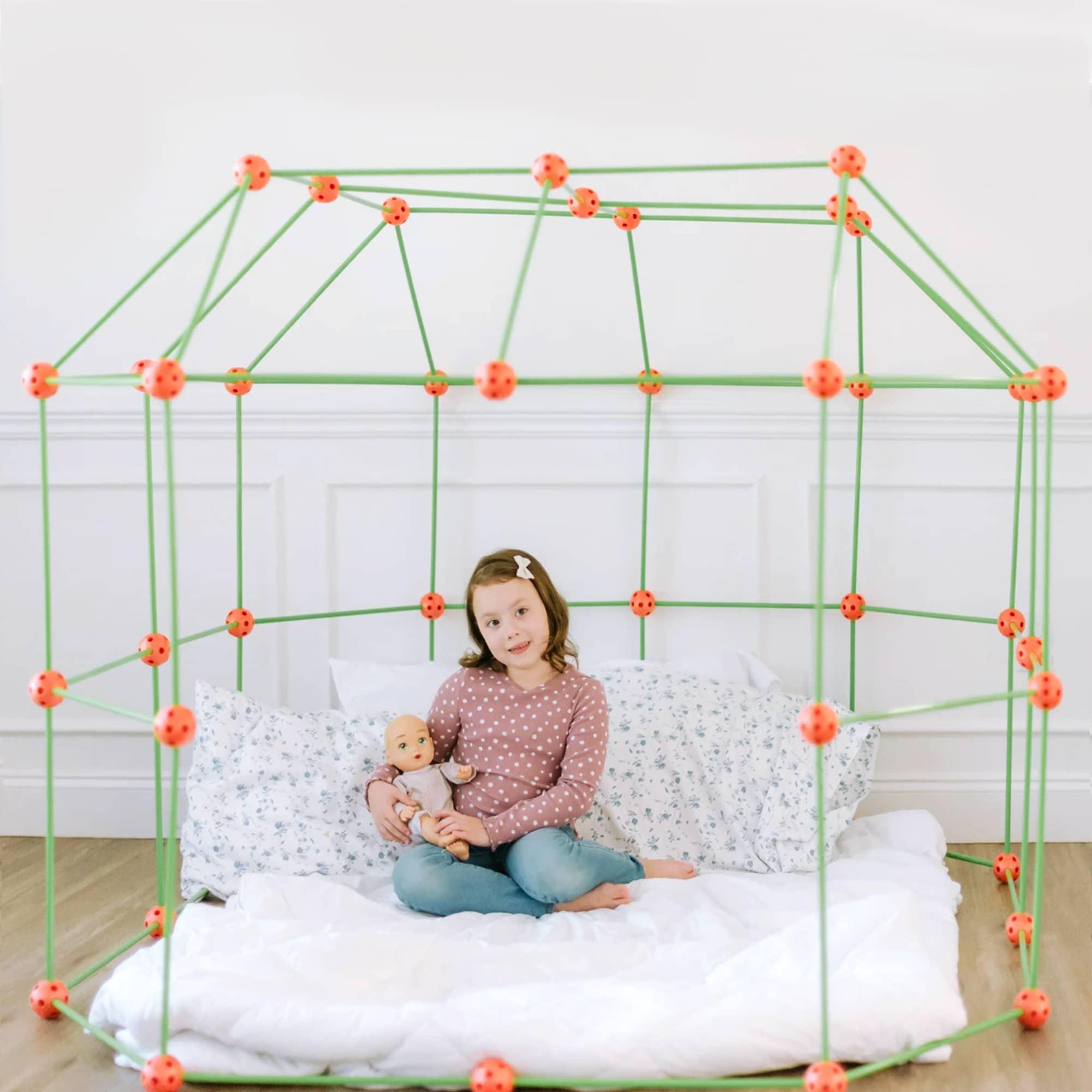 Tiny Land® Creative Fort Building Kit with 130 pcs, Tiny Land Offical  Store®