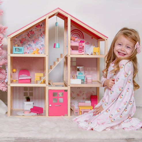 Tiny Land® Love Dollhouse with 30 Furniture | Tiny Land Offical Store ...