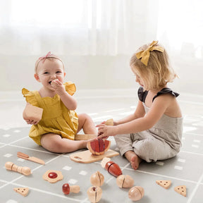 Tiny Land® Wooden Cut and Play Food Toys