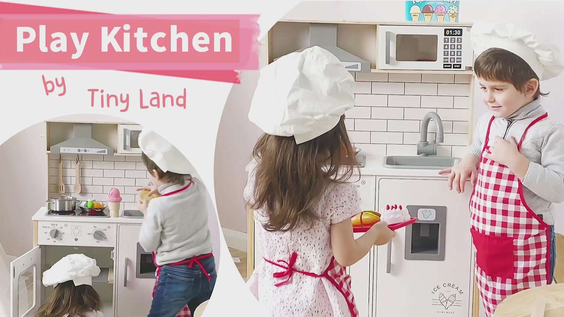 Tiny Land Modern Versatile Play Kitchen: An Artistic Take on Kids Pretend Play